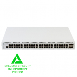 MES2448 DC Ethernet-коммутатор доступа на 48 портов 1G, 4 порта 10G российского производства